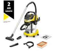 Karcher WD 6 PS V-30/8/35/T Aspirador en Seco y Húmedo - Depósito 30L - 1300W - Toma de Corriente Portátil y Soplador