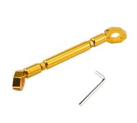 KARDAS Refuerzo Manillar Moto Barra Niveladora para Motocicleta Soporte para Manillar De Motocicleta, Soporte para Teléfono Móvil, para MT-07, MT-09, FZ-07, FZ-09, FJ09, Tracer 900, 700, DVR(Gold)