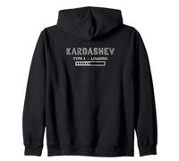 Kardashev Type 1 - Loading. Funny Planetary Energy Earth Art Sudadera con Capucha