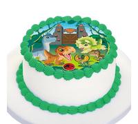 Kardasis Mundo Jurassico Explorers Decoración de Tarta | Papel comestible para decorar | Decoración temática divertida para cumpleaños | 20cm
