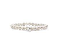 KARDINAL WEIST perlas cultivadas pulsera, perla de agua dulce potatoe, joyas para mujeres, belleza - poder - fuerza (XS, blanco)