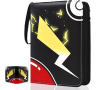 Kardition Album Cartas Coleccionables Capacidad para 440 Cartas | Album para Cartas de 4 Bolsillos, PU Carpeta Cromos Cremallera de 55 Páginas, Álbum para Cartas Magic, TCG y Fútbol