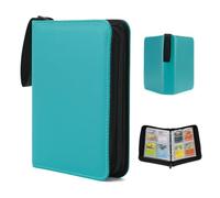 Kardition Album para Cartas, Album Cartas Capacidad para 440 Tarjetas, PU Carpeta Cromos Cremallera de 55 Páginas, Carpeta de Cartas de 4 Bolsillos Impermeable Transparente, álbum para Magic Cartas
