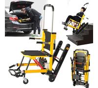 KardoL Subidor De Escaleras EléCtrico sobre Orugas, 24 V 13,6 Ah, Silla Elevadora De Escaleras para Pacientes Mayores Discapacitados Y Transferencia De MercancíAs, Carga 160 Kg, FáCil De Operar