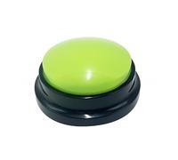 Kardrianio Botones de perro para comunicación, juego de botones de conversación de perro, botones de entrenamiento de voz grabables de 30 segundos, botón de hablar para perros (verde)