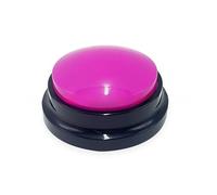 Kardrianio Botones de perro para comunicación, juego de botones de conversación de perro, botones de entrenamiento de voz grabables de 30 segundos, botón de habla para perros (rosa rosa)