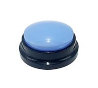 Kardrianio Botones de perro para comunicación, juego de botones de conversación de perro, botones de entrenamiento de voz grabables de 30 segundos, botón de hablar para perros (rosa azul)