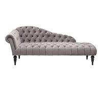 KARE 81042 Chaise Longue Desire Velvet, Gris (Plateado)