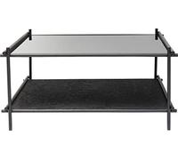 KARE 83672 Mesa de café de Malla 80 x 80 cm, Metal, Negro, Talla única