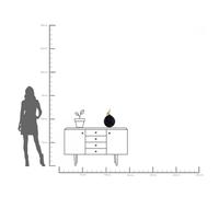 Kare Design Lata Deco Parrot 40 cm, negro/oro, XXL, almacenaje con tapa, motivo animal loro, 40x26x26 cm