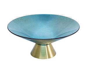 Kare Cuenco Birdie Ø26 cm decorativo, cristal, color azul