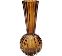 Kare Daphne Bowl - Jarrón de diseño (24 cm, Resistente al Agua, Cristal, para salón o salón), Color marrón