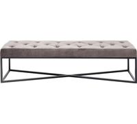 Kare Design Banco gris negro 150x40cm