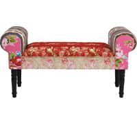 Kare Design Banco patchwork rojo