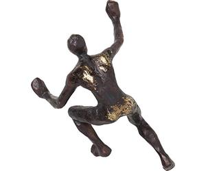 Kare Design Climber, Decoración mural, bronce, figura decorativa, objeto decorativo, aspecto vintage, 23 x 14 x 9 cm (AxAxF)
