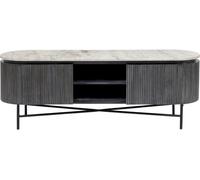 Kare Design Cómoda baja madera y marmol 150x40cm