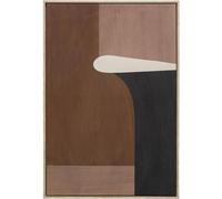 Kare WTD - Lienzo decorativo (93 x 63 cm), diseño de brownie, multicolor