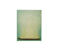 Kare WTD - Lienzo decorativo (80 x 100 cm), diseño de barco de flores, color verde y amarillo