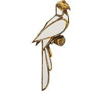 Kare Design Deco pared Parrot Mirror, dorado/espejo, juego de luces, sala de estar, dormitorio, decoración, 43x15x3 cm (A/A/P)