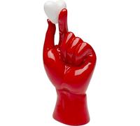 Kare Design Deko - Objeto Decorativo (26 x 11 x 7 cm), diseño de corazón, Color Rojo