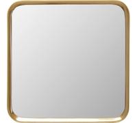 Kare Design Espejo de Pared Vincenza, Dorado, Espejo de Maquillaje, con Marco, Dormitorio, salón, Pasillo, 63 x 63 cm (L/B)