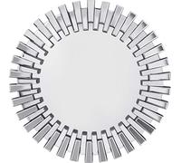 Kare Design Espejo Sprocket, Espejado, Espejo, Espejo de pared, Marco de cristal, Cristal, Espejo redondo, Moderno, fácil montaje en pared, 92x92x5 cm