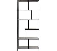 Kare Design Estantería 185x77 en acero negr