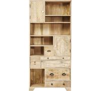 KARE Regal Puro-Estantería de Madera (190 x 90 x 35 cm), diseño Moderno, Color marrón Claro, Beige, (H/B/T) 190x90x35cm