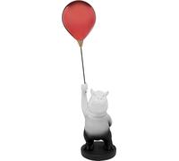 Kare Design Figura Decorativa Balloon Hippo, Multicolor, Hipopótamo con Globo, Escultura Animal Moderna, Figura llamativa Decorativa, Salón y Dormitorio, 69cm