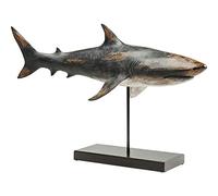 Kare Design figura decorativa Base Tiburón, blanco y negro, objeto decorativo, motivo tiburón blanco, 39 x 59 x 24 cm (AxAxF)