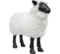 Kare Figura Decorativa de Bathilde, Color Blanco, Negro, polirresina, Oveja, Hecha a Mano, única, 48 x 23 x 52 cm (Alto x Ancho x Profundidad)
