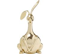 Kare Design Figura Decorativa Bunny, Oro, Aluminio, Escultura Conejo llamativa, Objeto Decorativo Moderno, Accesorio para Interiores, Salón y Dormitorio, 37 cm