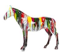 Kare Design Figura Decorativa Horse Colore, Multicolore, 219x55x176 cm, Fiel al Original, Escultura de Caballo, decoración, Fibra de Vidrio, Entrada