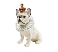 Kare Design Figura Decorativa King Dog, Blanco, Poliresina Pintado a Mano, Escultura Moderna, Objeto Decorativo, Sala y Comedor, Estatua Animal Estilo King Kong, Altura 33 cm