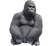 Kare Design Figura Decorativa Monkey Gorilla Side Medio, negro, 38.5 x 28 x 30 cm