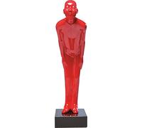 KARE Design Figura Decorativa Welcome Guest, Objeto en Rojo, Fibra de Vidrio, Base de mármol, 46x13x20 cm (A/A/P)