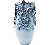 Kare Design Jarron Butterflies, Azul, 50 cm de Alto, Flores, Ceramica