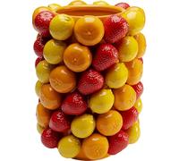 Kare Design Jarrón de Porcelana para Flores, Color Amarillo/Rojo, 33 cm de Altura, jarrón de Flores, jarrón de Mesa, salón
