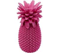 Kare Design Jarrón Pineapple, Rosa, Motivo Frutas, Accesorios, Jarrón Decorativo, Sala de Estar, para Flores, Exótico, Pintado a Mano, 30x15x15 cm (A-A-B)