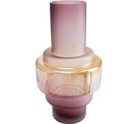 Kare Design Jarrón Rosie, Lila, Vidrio Tintado Satinado, Decorativo, Adorno de Hogar, Sala y Comedor, Vaso para Flores, Jarrón de Mesa, Altura 35 cm