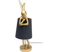 Kare Design Lámpara conejo dorada y negro 68cm