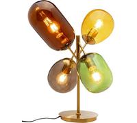 Kare Design Lámpara de Mesa Balloon Dance, Multicolor Tonos Tierra, Vidrio, Retro, Altura 48cm, Luz Decorativa, Decoración para Dormitorio y Sala de Estar, sin Bombilla Incluida