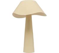 Kare Design Lámpara de Mesa Cloudy Redonda Ecru, Blanco, Beige, Metal, Moderna, Altura 49cm, Luz Decorativa, Decoración para Dormitorio y Sala de Estar, sin Bombilla Incluida