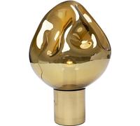 Kare Design Lámpara de Mesa Dough, Dorado, Vidrio, Metal, Moderna, Altura 38cm, Luz Decorativa, Decoración para Dormitorio y Sala de Estar, sin Bombilla Incluida