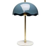 Kare Design Lámpara de Mesa Lia Midnight, Azul, Dorado, Mármol y Metal, Moderna, Altura 50cm, Luz Decorativa, Decoración para Dormitorio y Sala de Estar, sin Bombilla Incluida