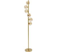 Kare Design Lámpara de Pie Scala Balls, Dorado, Estructura de Acero y Pantalla de Vidrio, Iluminación Decorativa para Salón y Dormitorio, sin Bombilla Incluida, Altura 160 cm
