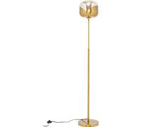 Kare Design lámpara de pie Golden Goblet Ball, dorado/trasparente, estilo midcentury, clássico elegante, 160x25x25 cm, bombilla non incluida