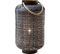 Kare Design lámpara de pie Sultan, negro, patrón oriental, diámetro 33cm, interruptor de palanca, acero, sala de estar, 58x33x33 cm (A/A/P)