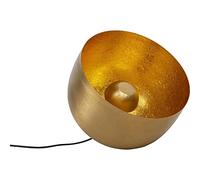 Kare Design Lámpara de Suelo Apollon Smooth, Dorado, Diámetro 35cm, Acero, Iluminación Decorativa, Lámpara de Habitación, Luz Ambiente, Salón y Dormitorio, sin Bombilla Incluida