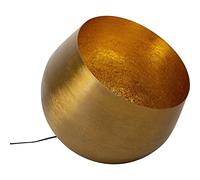 Kare Design Lámpara de Suelo Apollon Smooth, Dorado, Diámetro 50cm, Acero, Iluminación Decorativa, Lámpara Retro, Luz Ambiente, Sala y Dormitorio, sin Bombilla Incluida